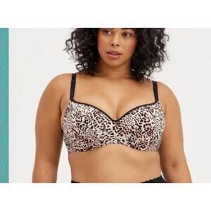 Torrid Leopard Print Full Coverage Balconette Bra